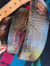 Load image into Gallery viewer, Vintage Firefighters Always Put Out the Fire Leather Belt
