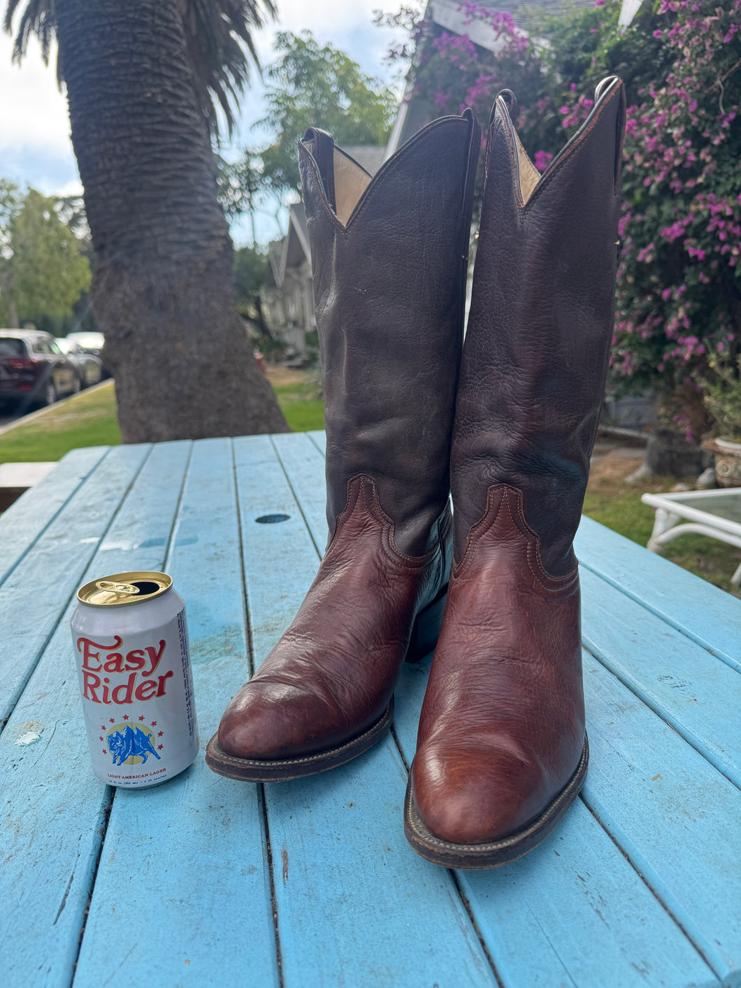 Laramie Brown Classic Cowboy  Boots