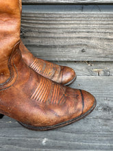 Load image into Gallery viewer, Leather Brown Cowboy Boots-Women Size 7.5
