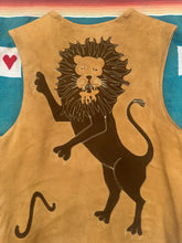 Load image into Gallery viewer, 1970&#39;s Groovy Leo Zodiac Suede  Cutout Vest
