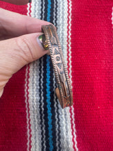 Load image into Gallery viewer, Etched Copper Cuff Bracelet
