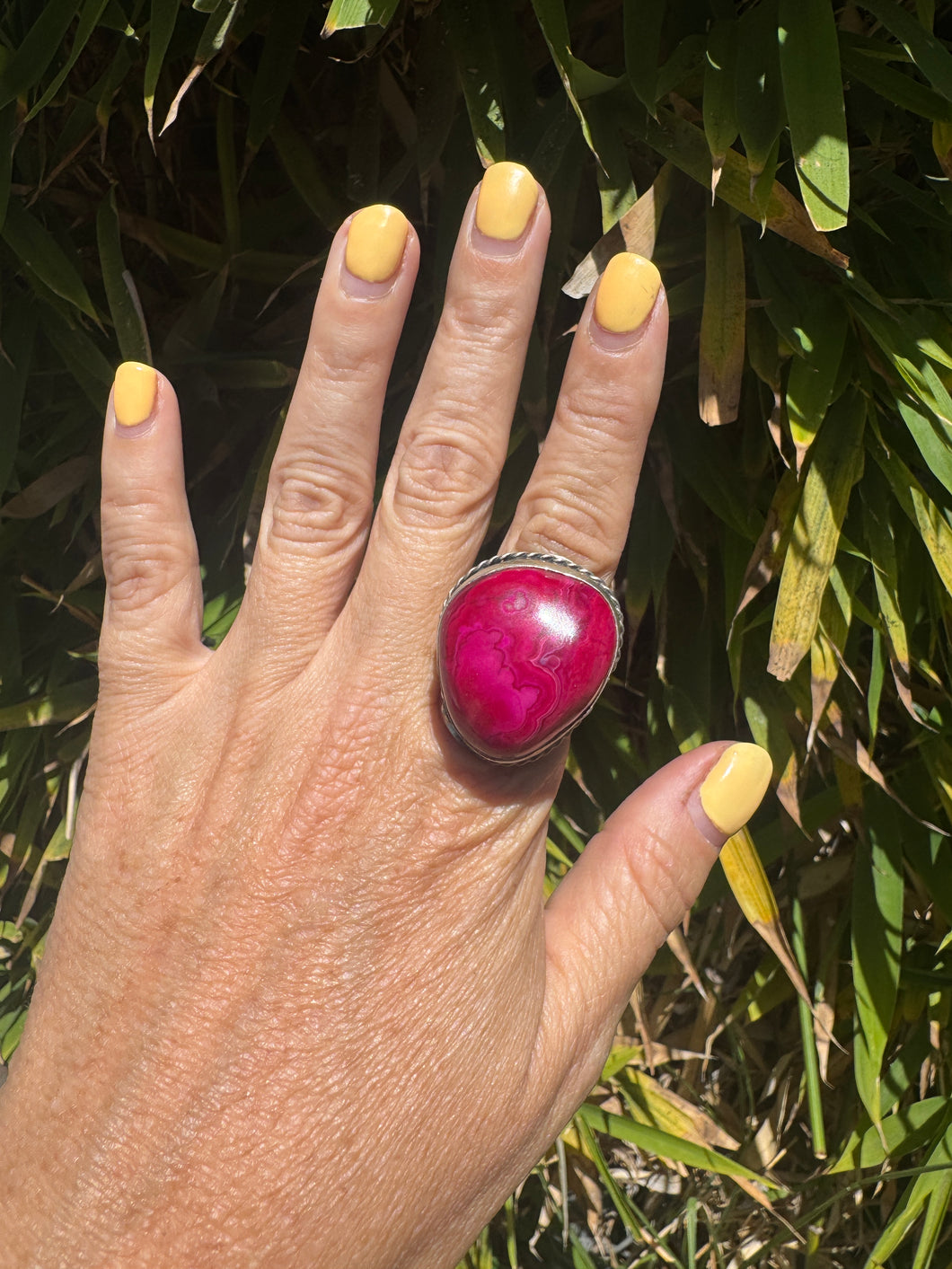 Pink Onyx Ring