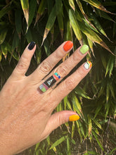 Load image into Gallery viewer, Zuni Inlay Sterling Ring
