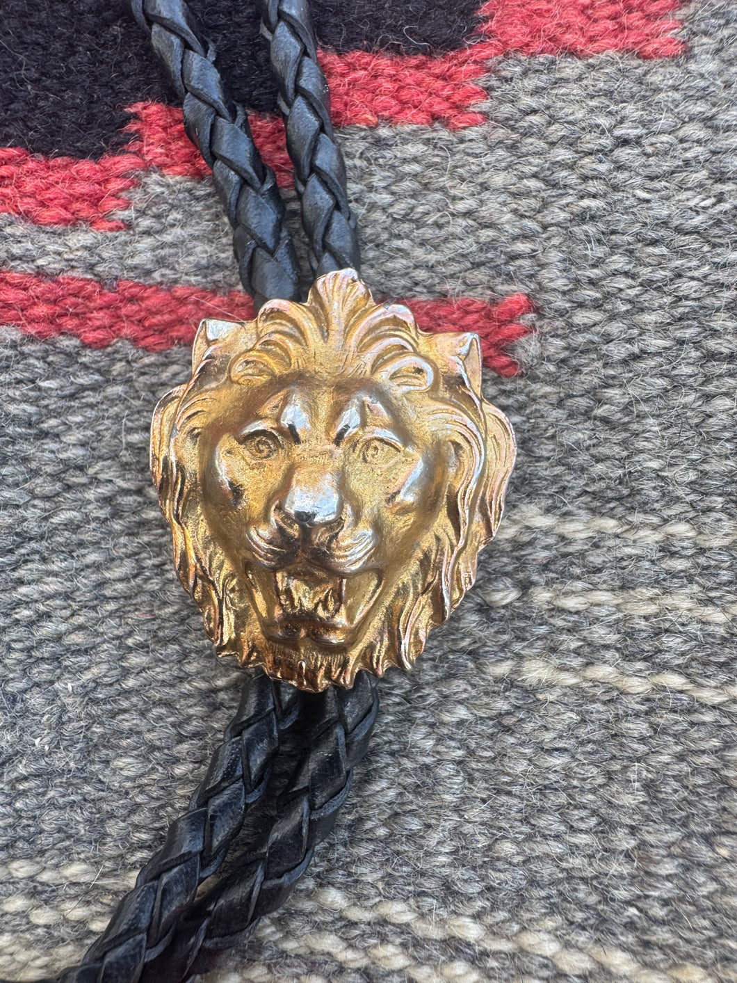Lion Bolo Tie Necklace