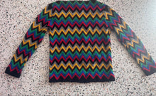 Load image into Gallery viewer, Vintage Zig Zag Wool Sweater
