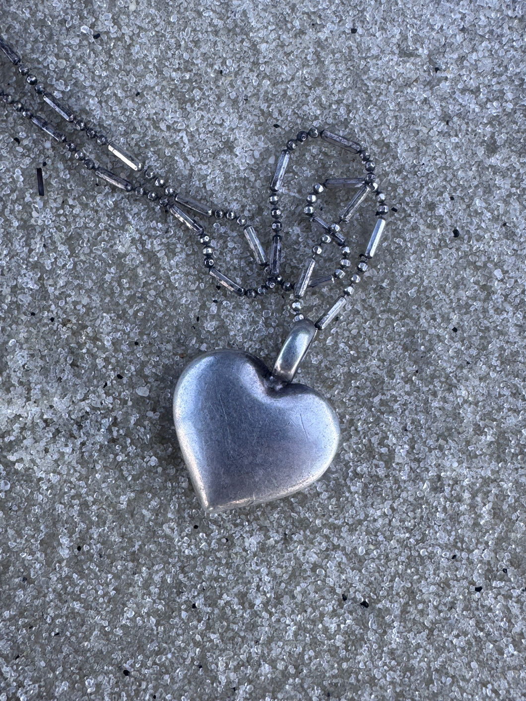 Solid Silver Heart Necklace