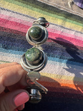 Load image into Gallery viewer, Los Ballesteros Mexican Silver Agate Sterling Silver Cuff Bracelet
