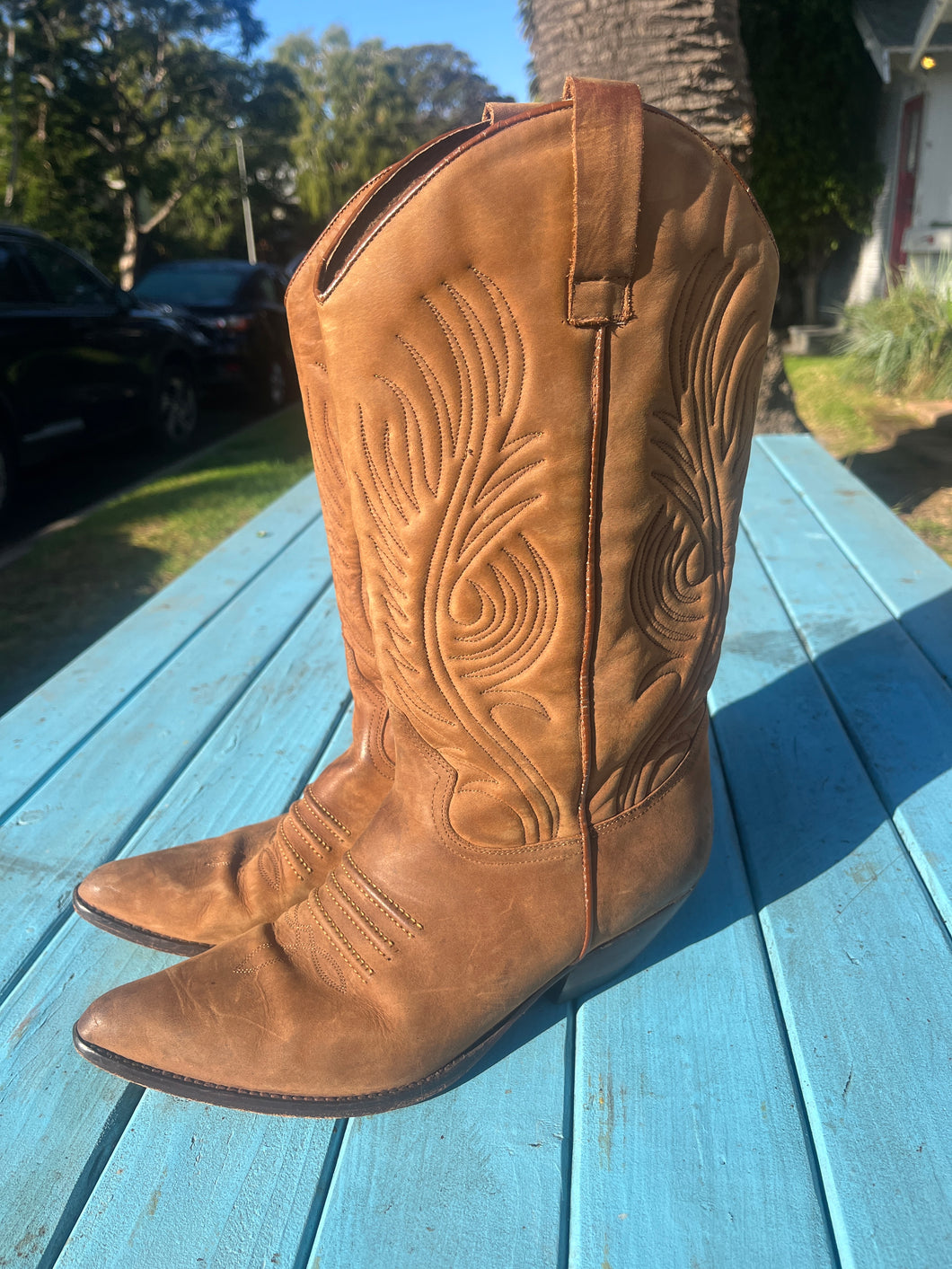 Guess Brown Western Boots ~Womens 11