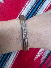 Load image into Gallery viewer, Etched Copper Cuff Bracelet
