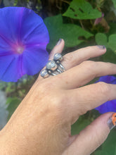 Load image into Gallery viewer, Three Moonstone Aligned Ring
