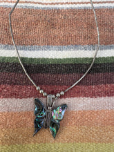 Load image into Gallery viewer, 1970s Butterfly Abalone Necklace
