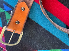 Load image into Gallery viewer, Vintage Western Horseshoe and Horse Leather Belt
