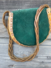 Load image into Gallery viewer, 1960s Hand Tooled Braided Leather Purse
