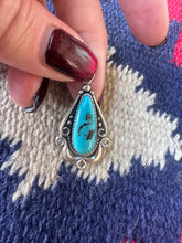 Load image into Gallery viewer, 1950s Bell Trading Post Turquoise Teardrop Pendant
