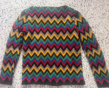 Load image into Gallery viewer, Vintage Zig Zag Wool Sweater
