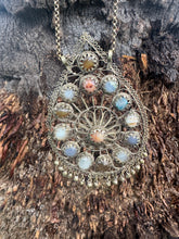 Load image into Gallery viewer, Multi Stone Agate Pendant Necklace
