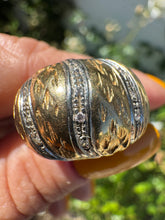 Load image into Gallery viewer, Vintage Heirloom Dome 18k Gold Diamond Ring
