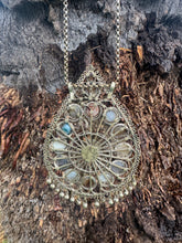 Load image into Gallery viewer, Multi Stone Agate Pendant Necklace
