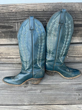 Load image into Gallery viewer, Navy Abilene Leather Boots ~Womens 7.5

