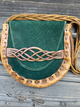 Load image into Gallery viewer, 1960s Hand Tooled Braided Leather Purse
