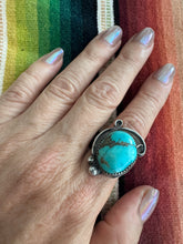Load image into Gallery viewer, Round Cabochon Turquoise Ring
