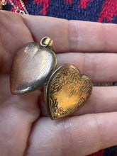 Load image into Gallery viewer, Heart Sterling Gold Plated Locket Necklace
