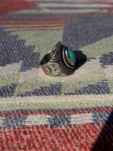 Load image into Gallery viewer, Turquoise Cigar Band  Ring
