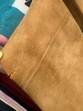 Load image into Gallery viewer, 1970&#39;s Groovy Leo Zodiac Suede  Cutout Vest
