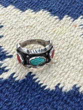 Load image into Gallery viewer, Navajo Three Stone Ring
