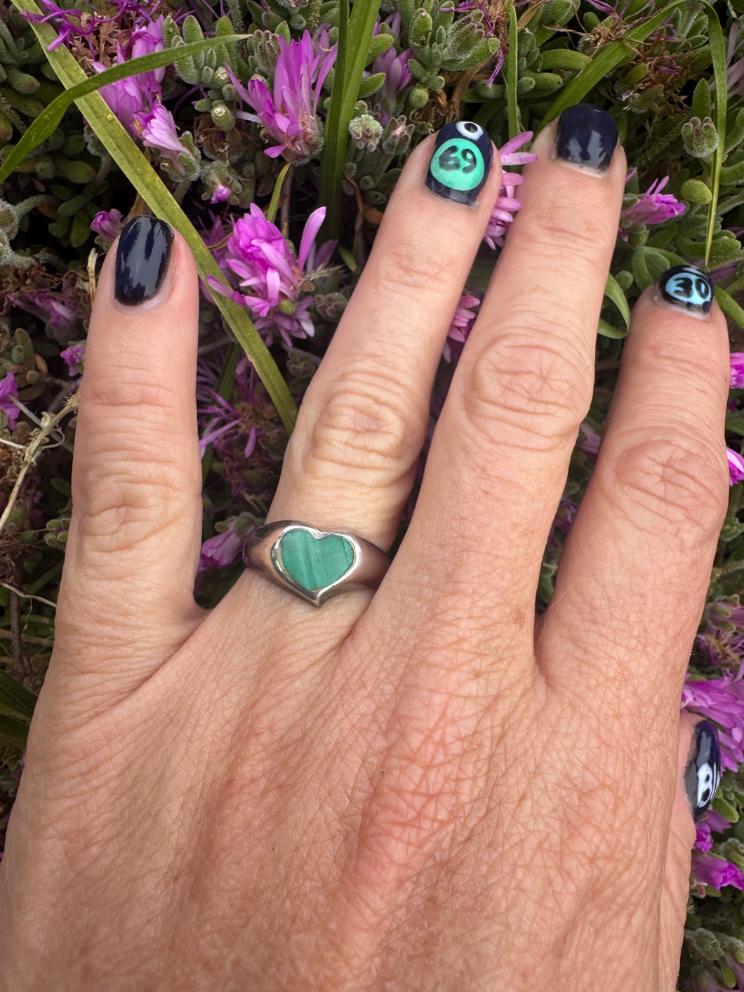 1980's Turquoise Heart Ring