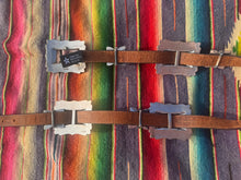 Load image into Gallery viewer, Vintage Brighton Brown Square Concho Belt
