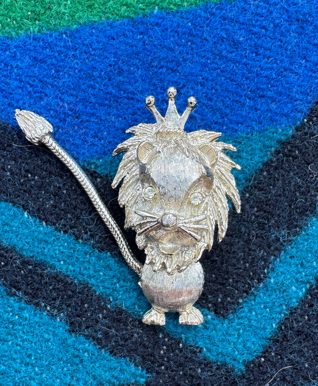 Lion Pendant Brooch