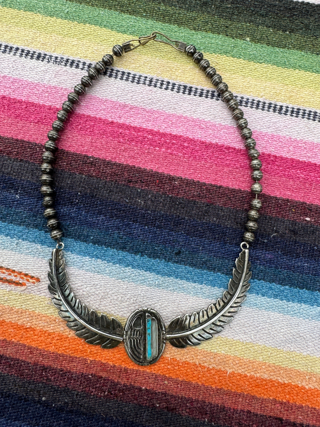 Open Feather Wing Necklace