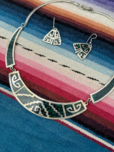 Load image into Gallery viewer, Vintage Mexican Malachite Inlay Necklaces and Earrings
