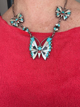 Load image into Gallery viewer, Reyes Neha Three Butterfly Necklace
