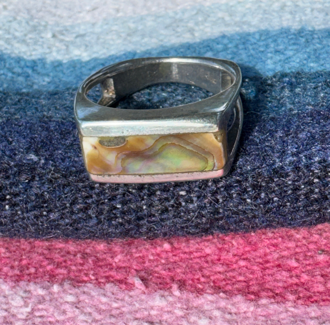 Abalone Open Side Ring