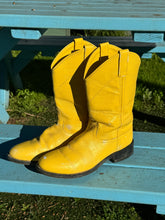 Load image into Gallery viewer, Yellow Cowboy Boots -Size 7.5
