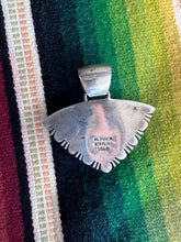 Load image into Gallery viewer, Triangle Upside Inlay Sterling Silver Pendant
