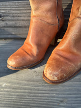 Load image into Gallery viewer, 9WEST Leather Western Side Zip Boots ~Womens  8.5
