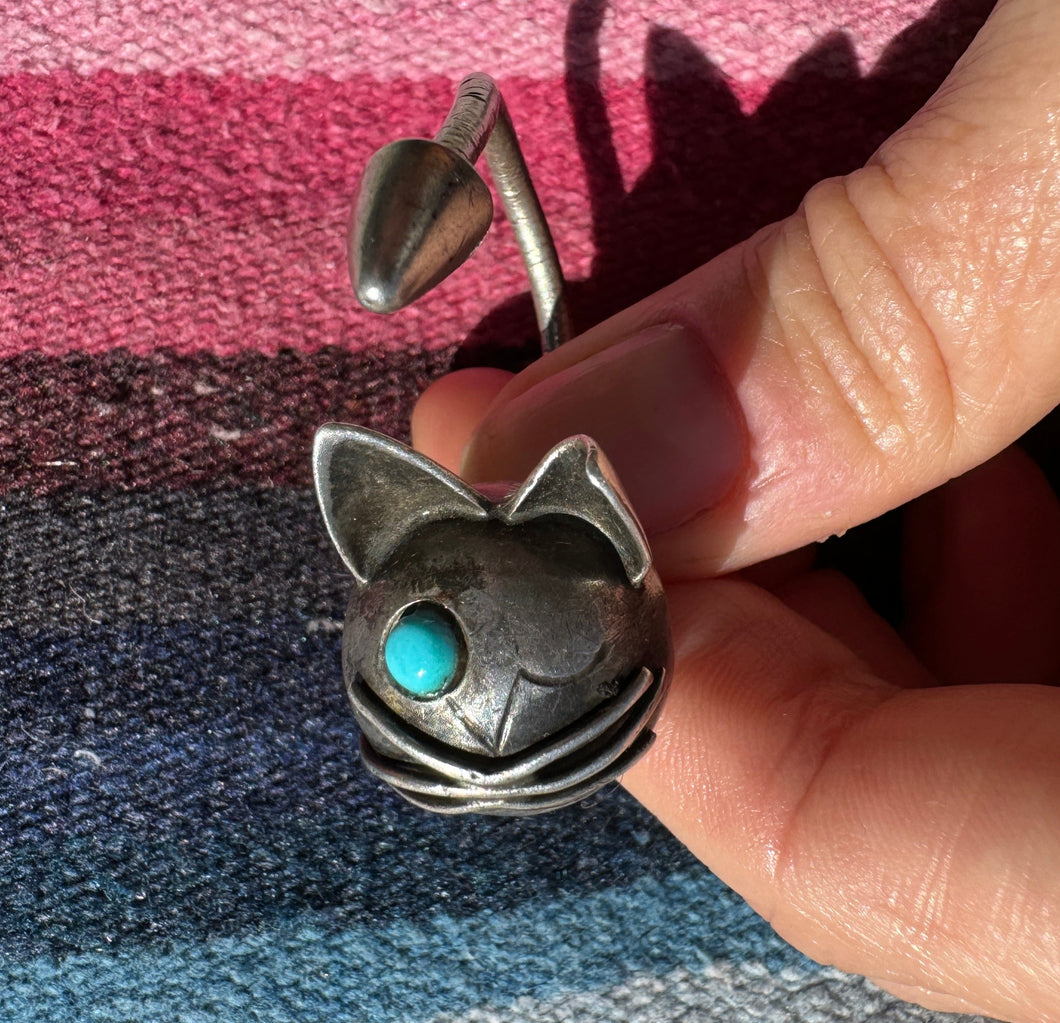 Winking Cat Keychain