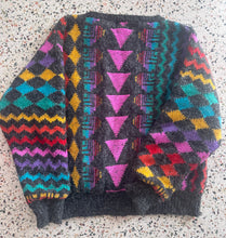 Load image into Gallery viewer, Rainbow Abstract Shapes Sweater
