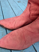 Load image into Gallery viewer, Cowboy Fringe Red Leather Boots
