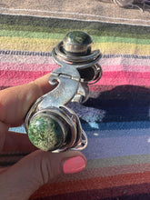 Load image into Gallery viewer, Los Ballesteros Mexican Silver Agate Sterling Silver Cuff Bracelet
