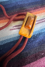 Load image into Gallery viewer, Wood Carved Western Cowboy Bolo Tie Necklace

