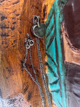 Load image into Gallery viewer, Turquoise Fish Scale Heart Necklace
