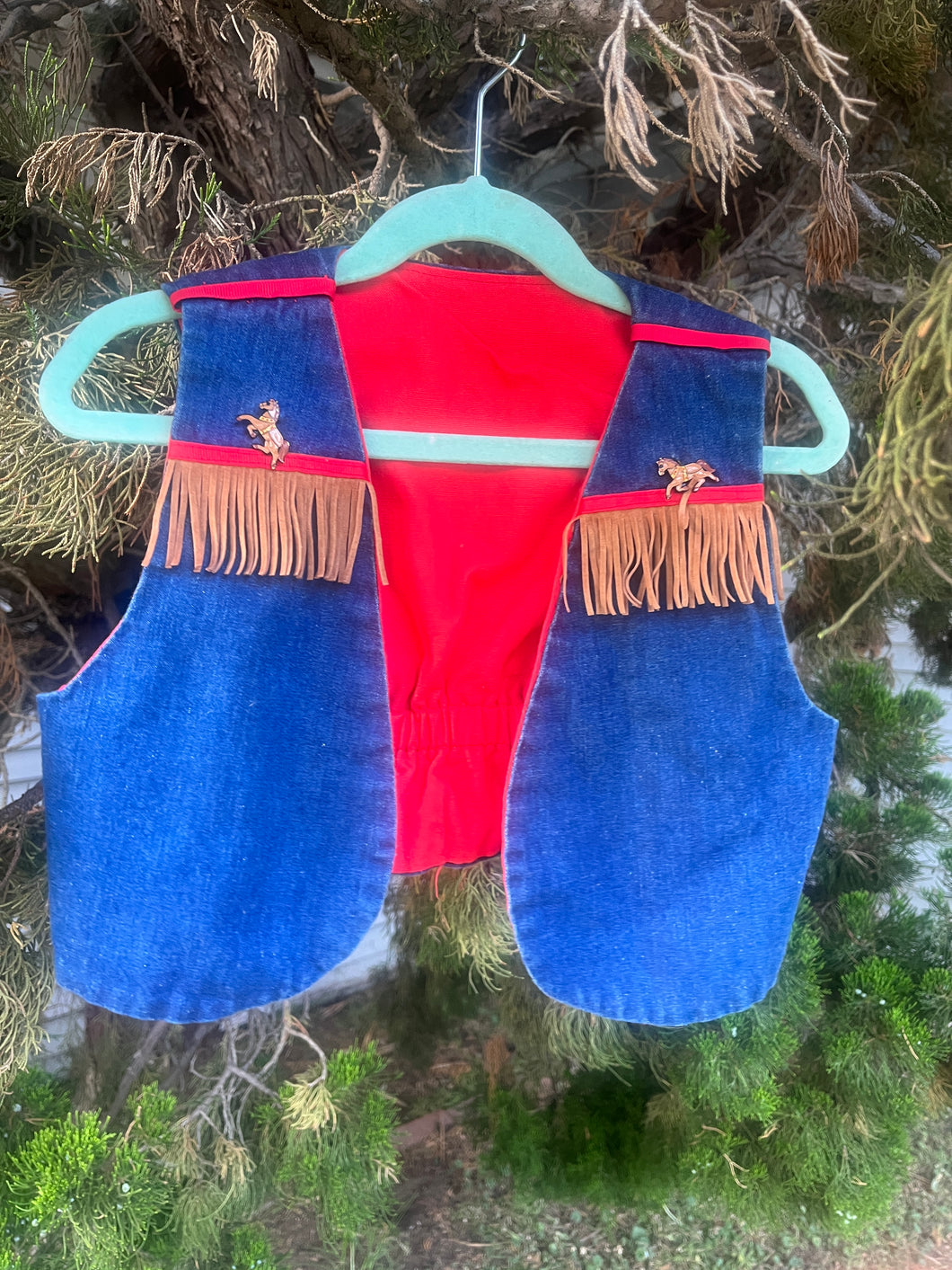 Vintage Western Kids Denim Vest