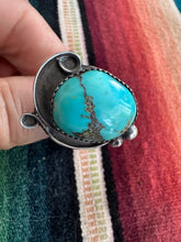 Load image into Gallery viewer, Round Cabochon Turquoise Ring
