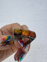 Load image into Gallery viewer, Three Amber Stone Ring
