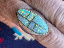 Load image into Gallery viewer, Opal Inlay Oval Ring
