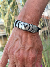 Load image into Gallery viewer, Eagle Moon Leather Bracelet
